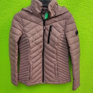 Nautica Brown Quilted Jacket